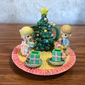 Precious Moments Miniature Tea Set Christmas Tree